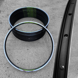 CINTA ALUMINIO 29 / 700 / GRAVEL VERDE NEGRA 32H, FRENO DISCO